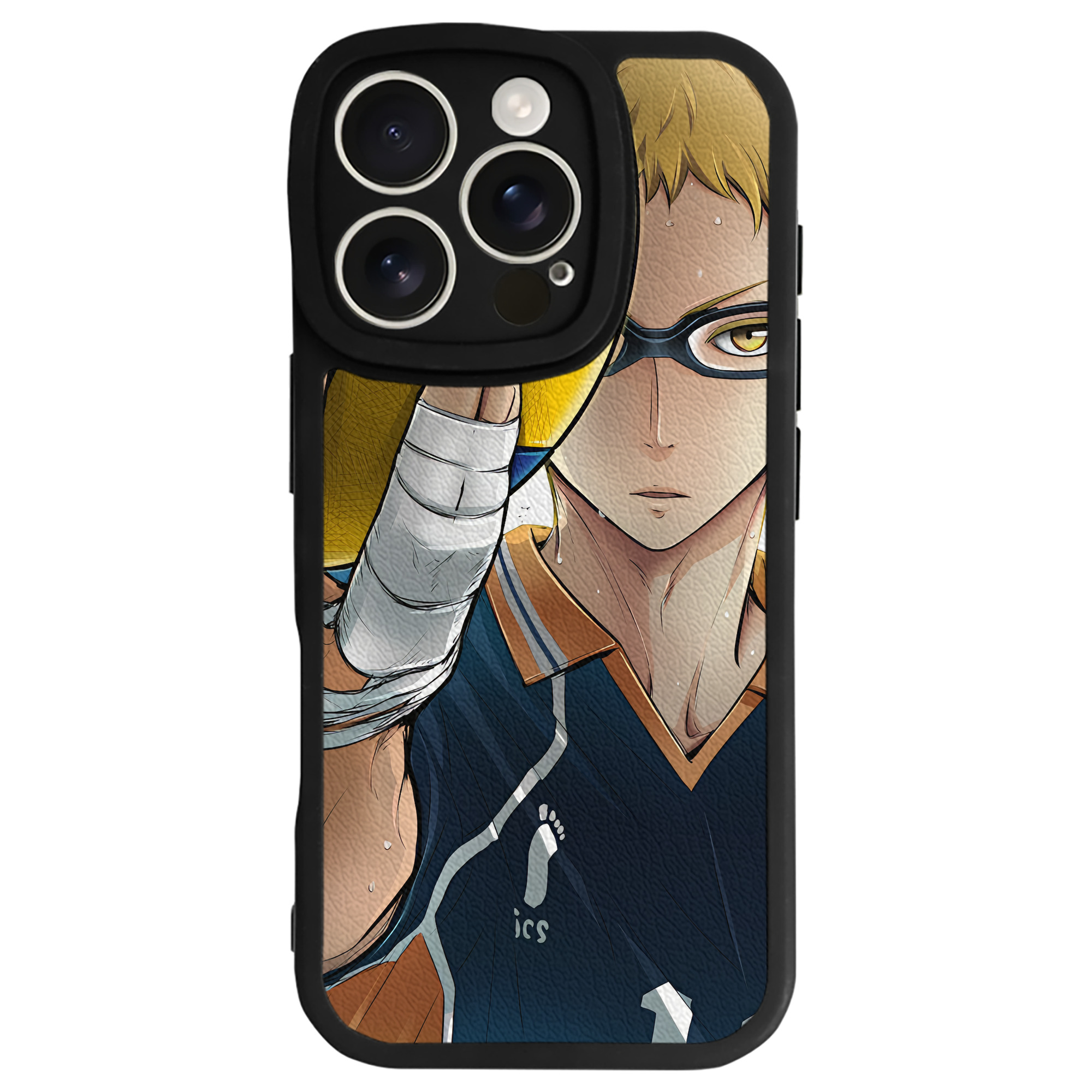 （画像用） ハイキュー!! Haikyu!! 【iPhone 16シリーズ対応】シリコンスマホケース（レザー調） 材質：シリコン